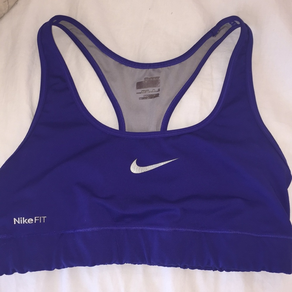 royal blue nike sport bra